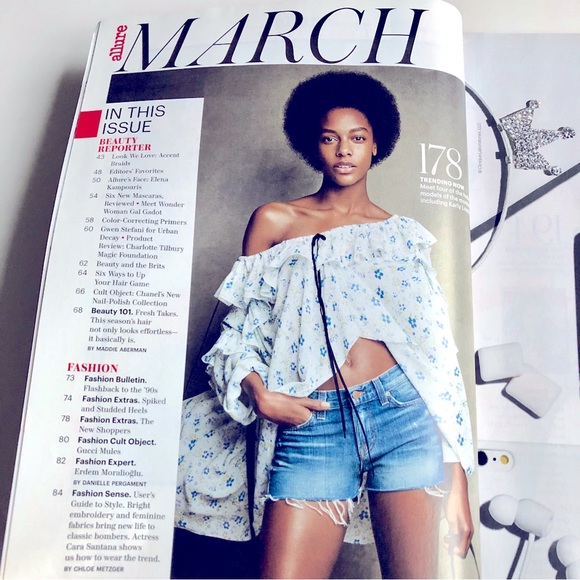 NEW ALLURE MAGAZINE MARCH 2016 BELLA HADID 25TH ANNIVERSARY ISSUE - Picture 7 of 16